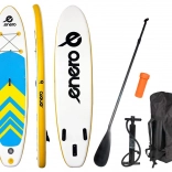 opblaasbaar paddleboard Enero 320 × 76 × 15 cm – geel-blauw-witte sup-set