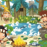 Puzzel Préhistorische Picknick - 100 Stukken