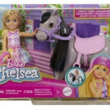 Barbie Chelsea op een pony – rij-speelset met helm