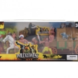 Indiaanse set met paard en wagen – plastic speelgoed