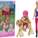 Set pop Anlily met kind en pony – rijstal
