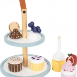 houten tweelaagse cupcake-stand small foot met magnetische accessoires