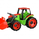 Tractor met schep, blauw grijs