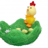 Decoratief nest groen 19 × 19 × 8 cm
