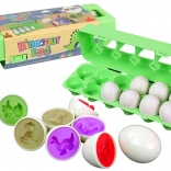 Educatief dinosaurus-ei – vormensorteerder, 12 stuks