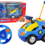 Afstandsbedienbare politieauto met licht en geluid voor jonge kinderen