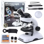 Educatieve microscoop met telefoonhouder en accessoires