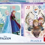 Puzzel Frozen: Anna en Elsa 2x77 stukjes