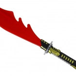 Lichtgevende rode kindermachete op batterijen