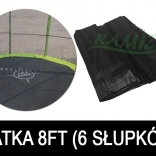 Beschermnet SkyRamiz voor tuintrampoline 244 cm (8 ft) – 6 tunnels voor palen