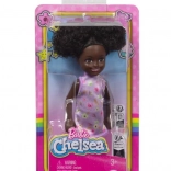 Pop BARBIE Chelsea, paarse jurk met bloemen, 15 cm