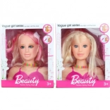 Kop om te stylen blondine met accessoires