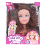 Kop om te stylen brunette voor kinder­kapsels met accessoires