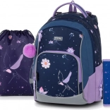 Schoolset OXY GO bloemen – rugzak, gymzak en etui