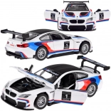 Metalen model BMW M6 GT3 1:32 met licht en geluid