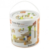 houten knikkerbaan set 49 stuks in emmer viga