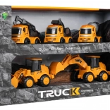 Set van vijf bouwvoertuigen voor kinderen