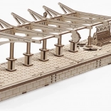 UGEARS houten mechanische 3D-puzzel station (196 stukjes)