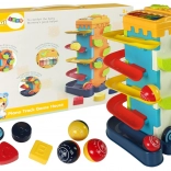 Educatieve kubus met ballenglijbaan en pianootje