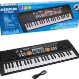 Elektronische kinderpiano met 49 toetsen en microfoon, USB