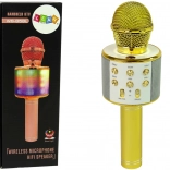 Draadloze USB-microfoon Luidspreker Karaoke Opname Model WS-858 Goud