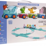 interactieve treinbaan vrolijke dinosaurus, 33 delen