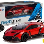 Rode raceauto op afstandsbediening 1:10