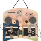 motorische montessori-plank met sloten en draaielementen small foot