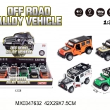 Off-road legeringsautootje 1:32 met geluid en licht