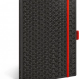 NOTIQUE gelijnd notitieboek TERIBEAR A5, zwart, 15 × 21 cm