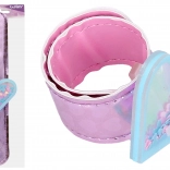 Armband hart met glitters 21,5 cm