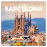 Muurkalender Barcelona 2026, 30 x 30 cm