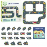 Woopie Green stads-puzzel voor kinderen - Autoweg
