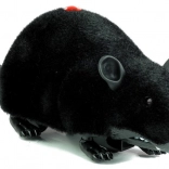 Grote zwarte op afstand bestuurbare muis R/C op wielen