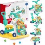 Multifunctionele loopwagen 5-in-1 WOOPIE BABY blauw 1+