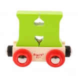 BIGJIGS RAIL wagon voor houten treinbanen – letter H