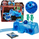 Bakugan Trainingsset met figuur Octogan Aquatic Clan blauw – strategisch spel