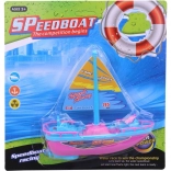 Kunststof zeilboot op batterijen