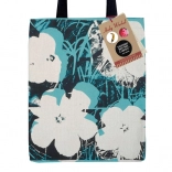 canvas tas met bloemen andy warhol
