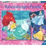 Ravensburger puzzel Disney prinsessen – avond met prinsessen, 3×49 stukjes