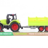 Plastic tractor met balenvrachtwagen