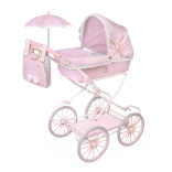 Opvouwbare poppenwagen met tas en accessoires Sophie 81 cm