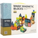 Magnetische knikkerbaan – bouwset 66 delen