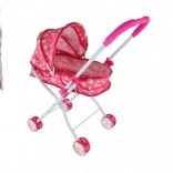 Diepe poppenwagen – stoffen, licht en opvouwbaar