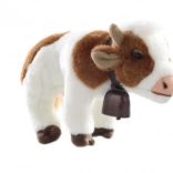 pluchen koetje met belletje 25 cm