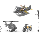militaire set met vliegtuig en toren 21 cm