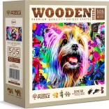 Houten puzzel Pop Art Yorkshire Terrier van Wooden City