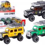 metalen terreinwagen 1:32 met licht en geluid, vliegwiel