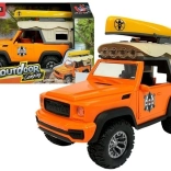 Camping terreinwagen JEEP met licht en geluid en kajak