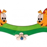 Houten kapstokje met drie haken lieveheersbeestjes DoDo